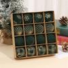 9pcs/12pcs Christmas Velvet Ornaments 2.36in/60mm Shatterproof Christmas Ball Gift Box Hanging Ornaments