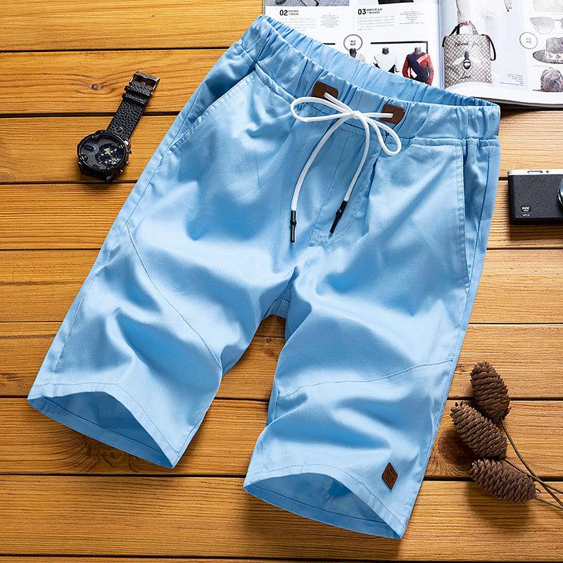 Summer Men 'S Shorts Casual Loose Cropped Trousers Sports Shorts Loose Knit Straight Casual Pants Short Pants