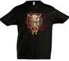 Máscara Oni I Crianças Meninos crianças meninos Camiseta Samurai Japão Teatro Japonês Máscara Tengu
