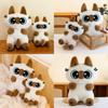 Small Bean Siamese Paste Plush Toy Cute Touch Fish Stand Sit Cat Dolls Gift