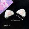 Cute Plush Cat Ear Hair Clips - Soft & Versatile Duckbill Accessories