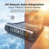Universal Smart Car TPMS Tyre Pressure Monitoring Digital LCD Display System 4 Sensors Auto Security Alarm Solar Charging
