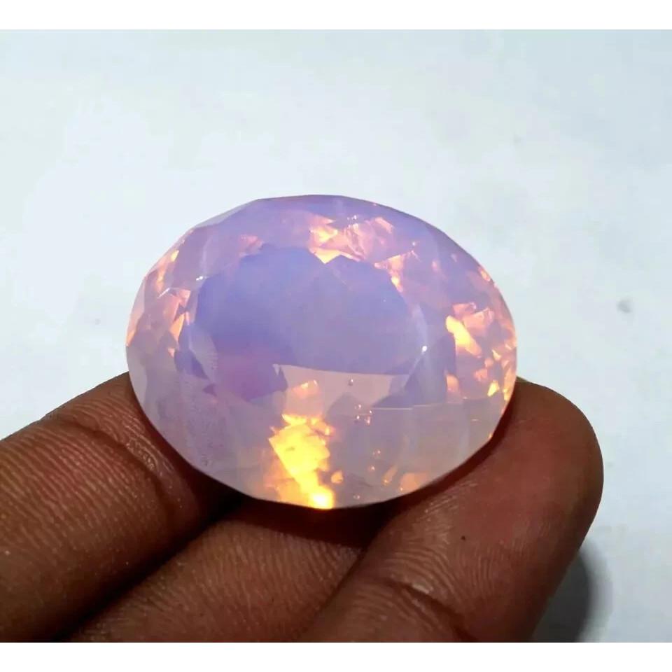 Stunning Pink Opal Natural Oval Cut 100+ Ct Certified Loose Gemstone