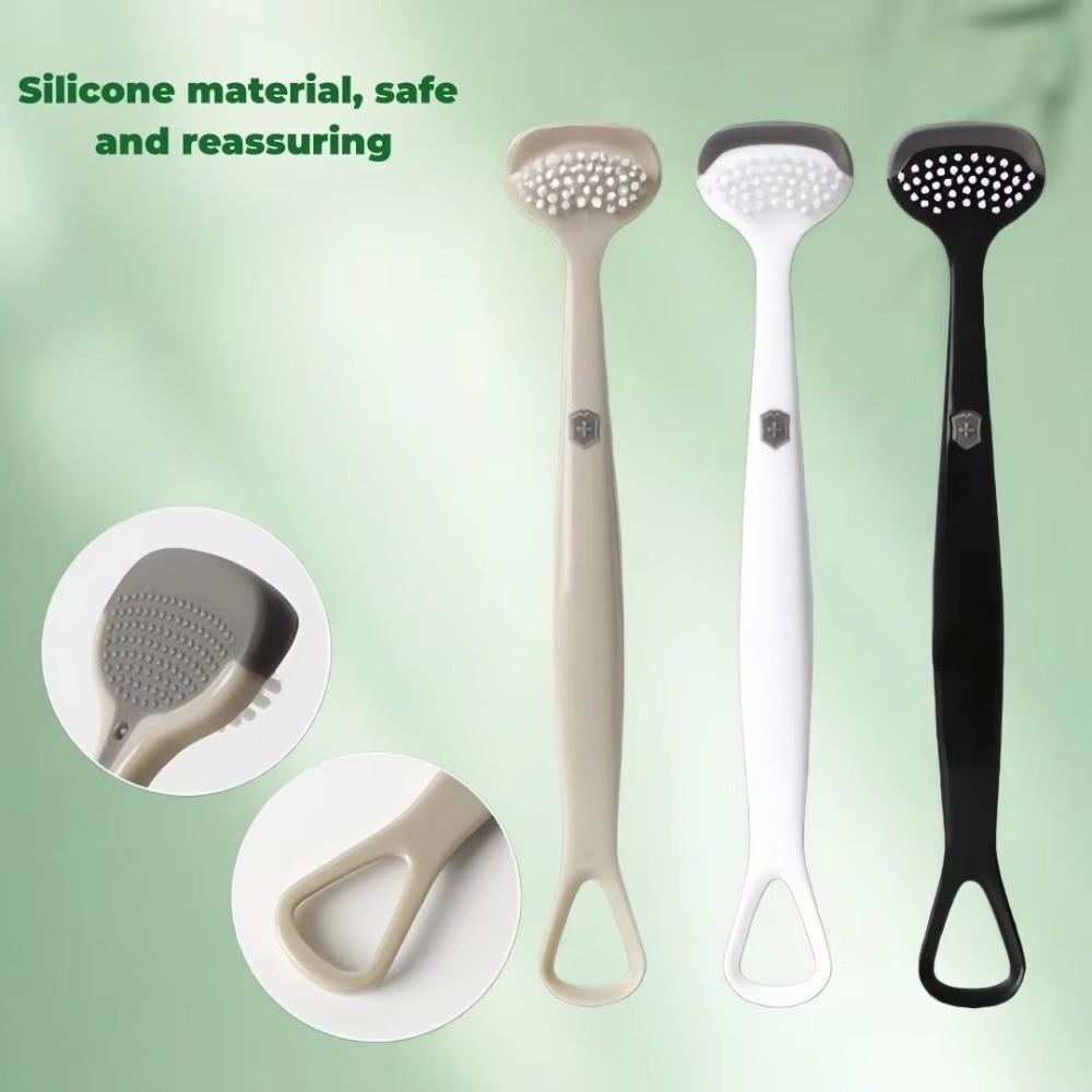 Silicone Tongue Scraper Brush Oral Cleaning Brush New Oral Cleaner Tools for Daily Use And Travel