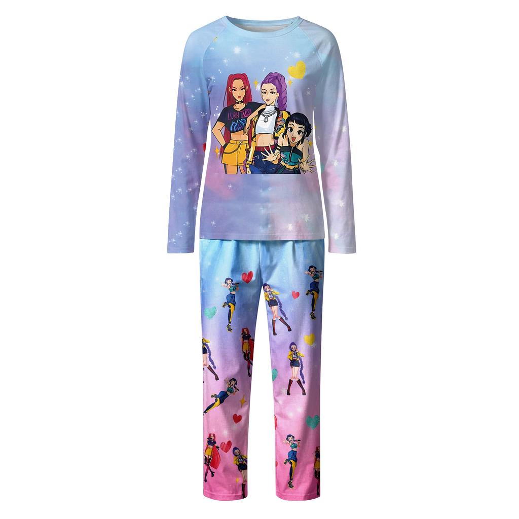 Family Matching Sets Pajamas, Loungewear Outfits,Family Matching Long Sleeve Tops+Pants Set