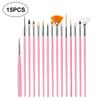 15/45pcs Fine Detail Paint Brush Set - Miniature Paint Brush For Detailing & Art Painting - Acrylic, Watercolor, Oil,Models