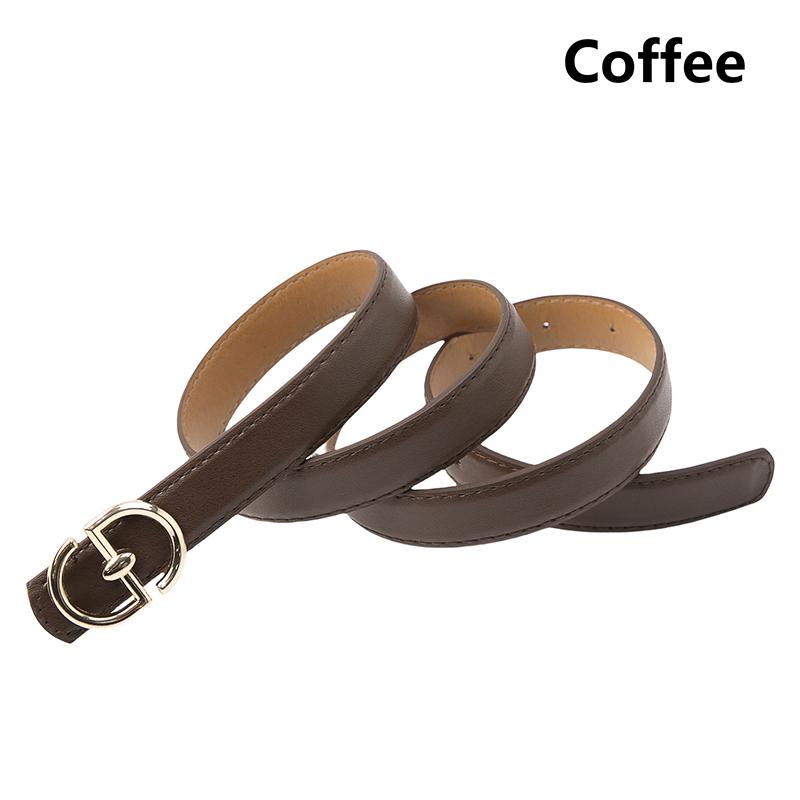PU Ledergürtel für Damen Doppelte runde Metallschnalle Taillenriemen Designer Damen Jeans Kleid Hose Dekorative Taille Geschenk