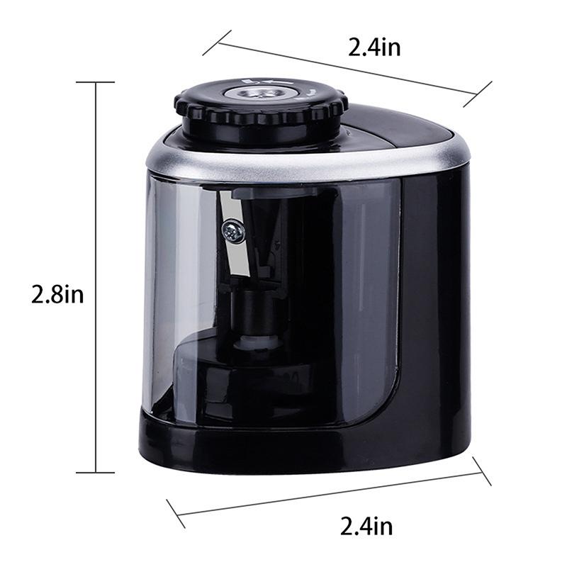 Electric Auto Pencil Sharpener Safe Student Helical Steel Blade Sharpener For Artists Kids Adults Colored Pencils