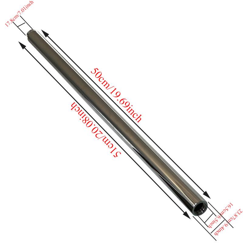 20/30/40/50cm Bathroom Shower Extension Tube Installation Specification 18mm Round Extension Bar Pipe Bathroom Accessories