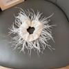 Women Hair Accessories Feather Hair Rope Female Hair Ties Satin Hair Ring Korean Style Scrunchies