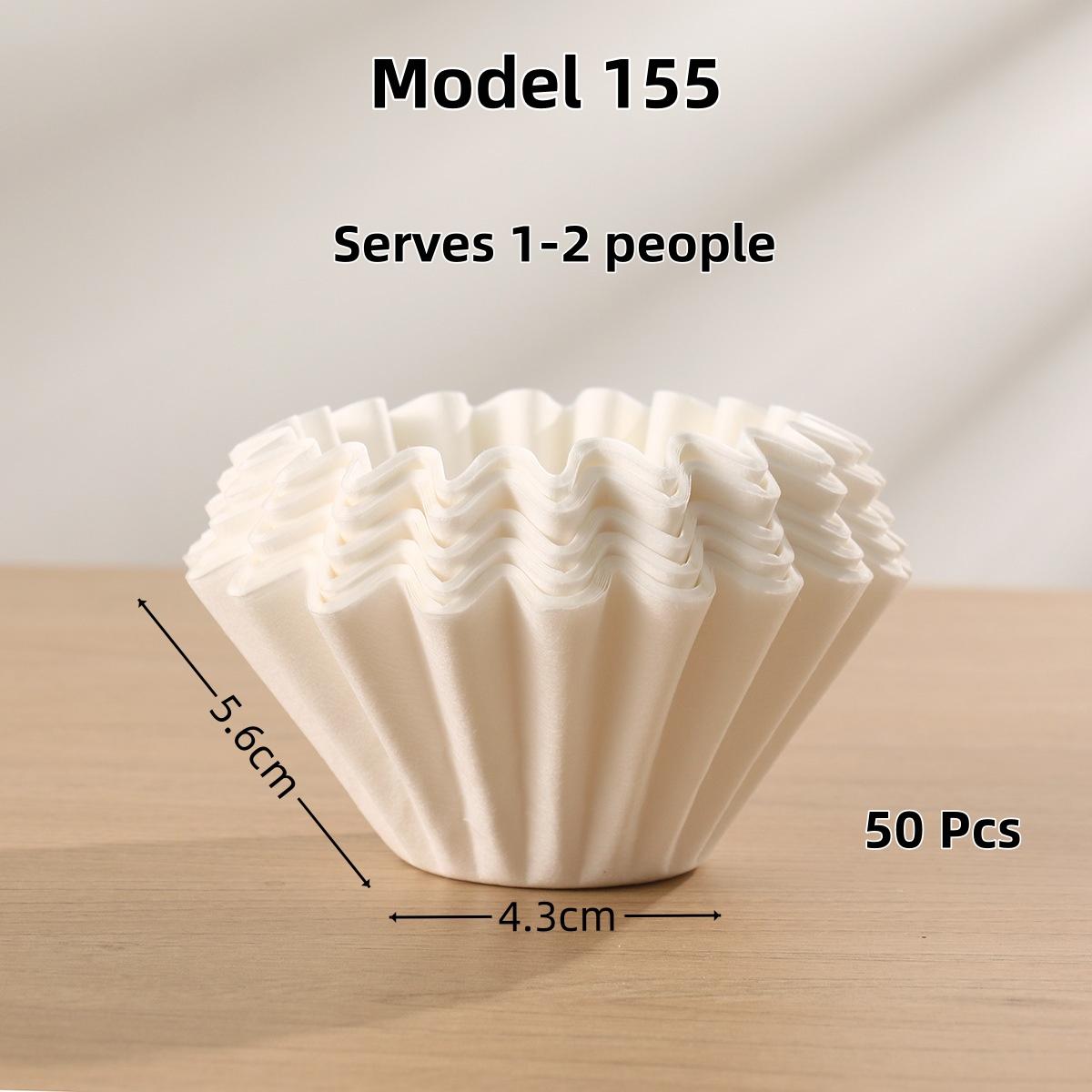 

Coffee Pot Filtration Paper By Hand Drip Cup 50Pcs American Coffee Device Filtration Fan Cake Shape Coffee Filter Papers
