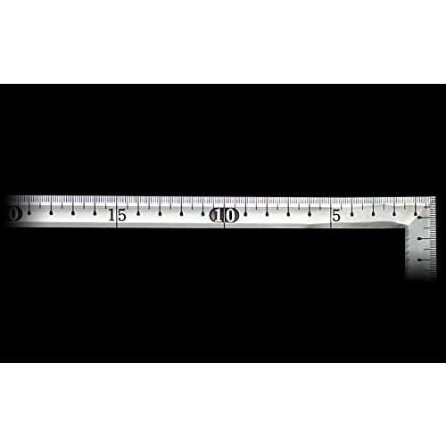 Shinwa Sokutei Curved Ruler, Square Thickness, Stainless Steel, Square Back, JIS Standard, 50cm, 11002