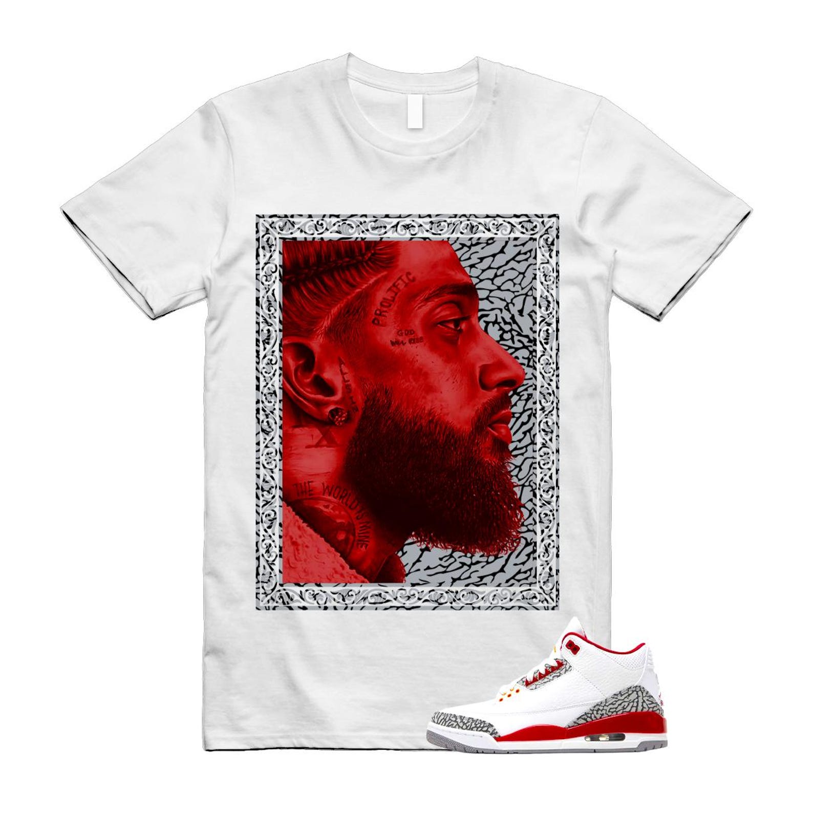 3 Cardinal Red White Cement Grey Light Curry T Shirt Match NIP 2XL