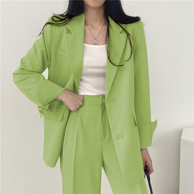 Women's Black Blazer & Suit Pants - Spring/Autumn 2025 Korean Street Style Casual Niche Design