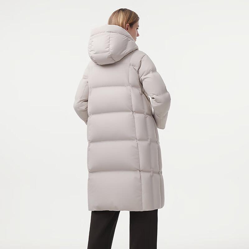 Tanboer Women's Mid-length Hooded Winter Goose Down Jacket 520796A