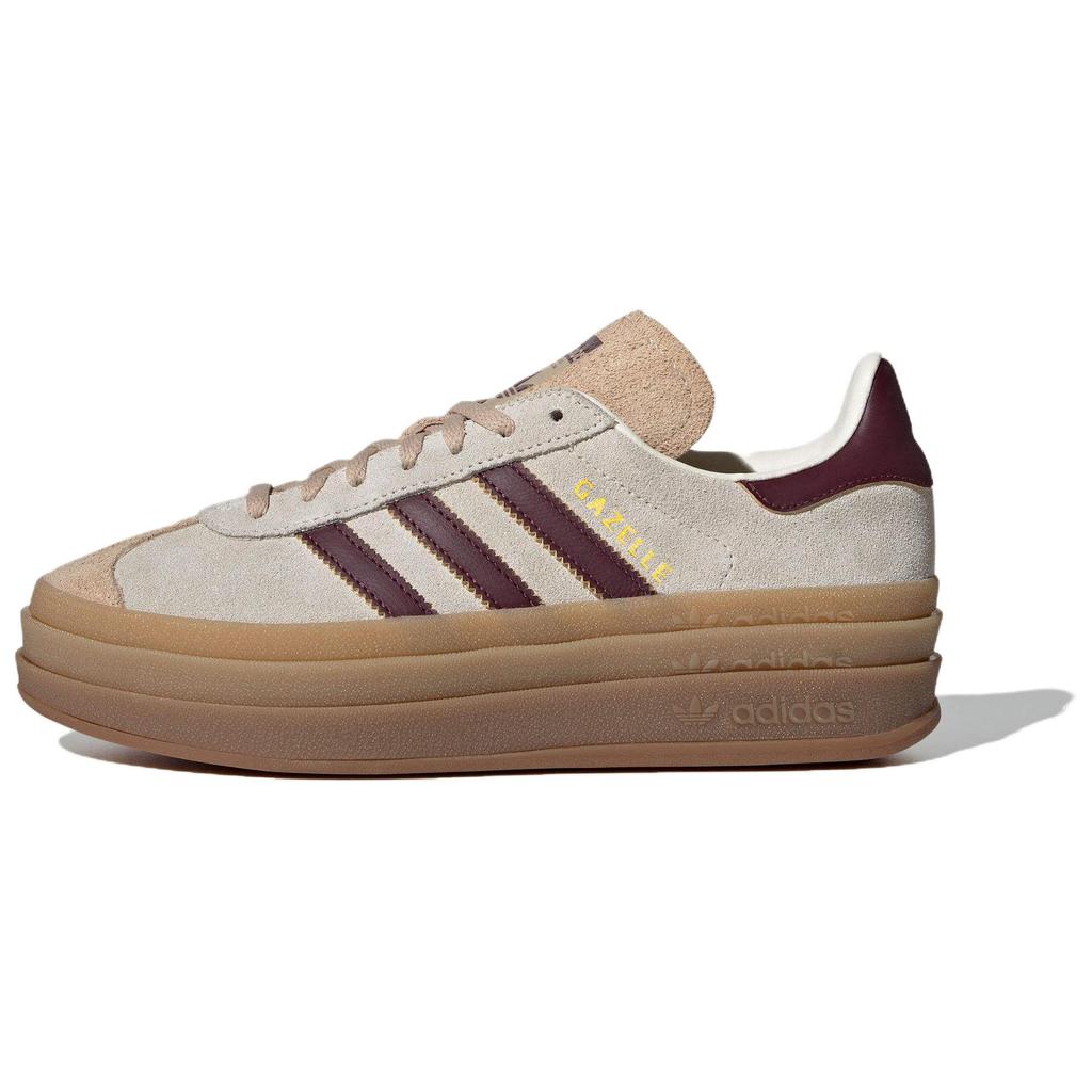 Adidas Originals Gazelle Bold Cream White Maroon Women's