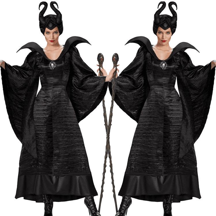 

Взрослый костюм ведьмы Малефисенты: Черный халат косплей Extra Large