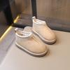Fashion 2025 Winter Kids Suede Snow Boots Toddler Fur Slippers Baby Shoes Ultra Girls Boy Low-top Warm Boot