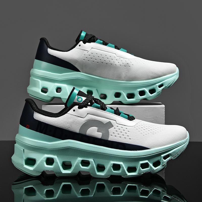 

2025 New Men Sports Marathon Air Cushion Running Shoes Breathable Lightweight Massage Athletic Nonskid Casual Outdoor Sneakers 39