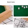 Wooden Octagonal Board Game with 5 Dice, Perfect for Family Game Night, Friends Gathering Party Toy