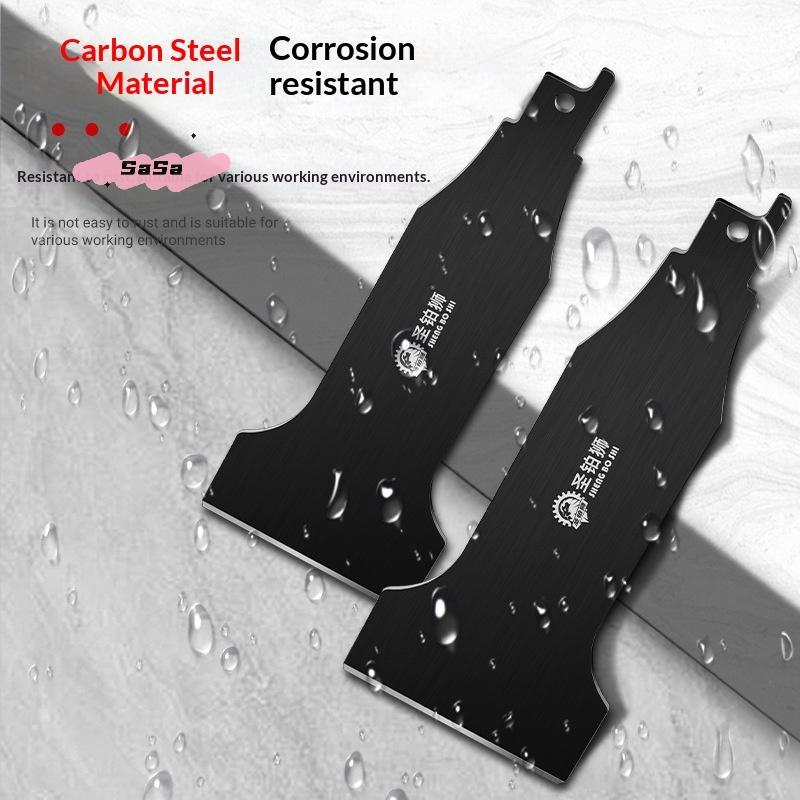 1/4Pcs Reciprocating Saw Scraper , High Carbon Steel Tile Cleaning Tool For Removing Mortar And Adhesive From Ceramic Wall