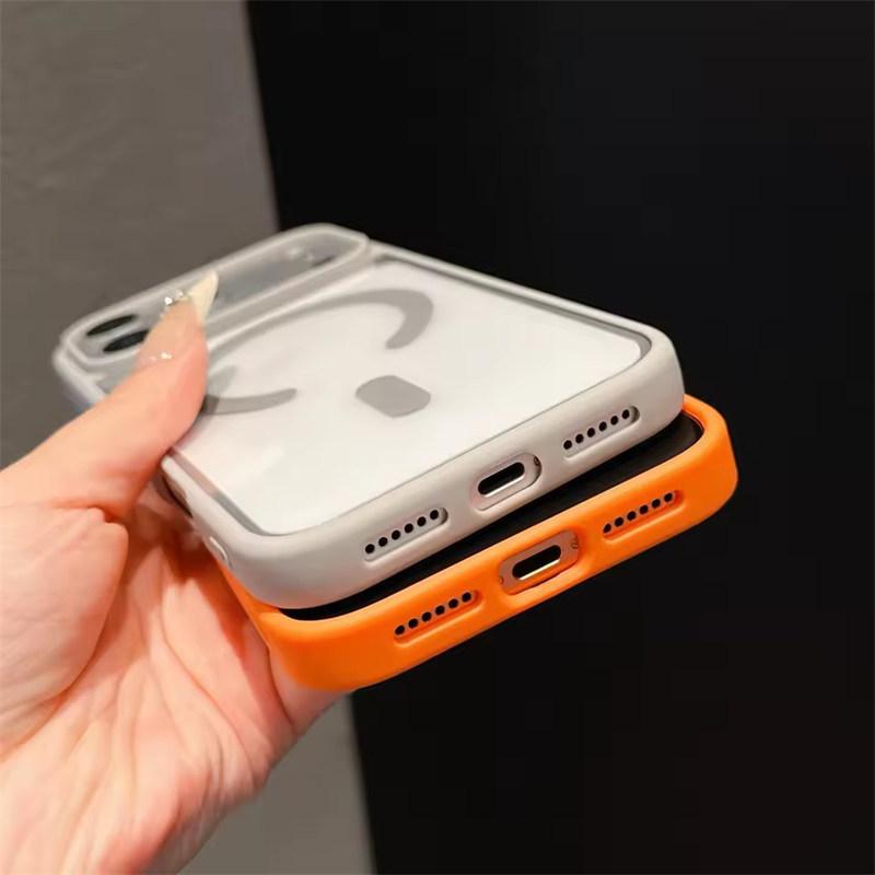 Official Clear Acrylic For Magsafe Case For iPhone 17 Air 16 15 14 13 12 11 Pro Max Plus 16E Magnetic Wireless Charge Hard Cover