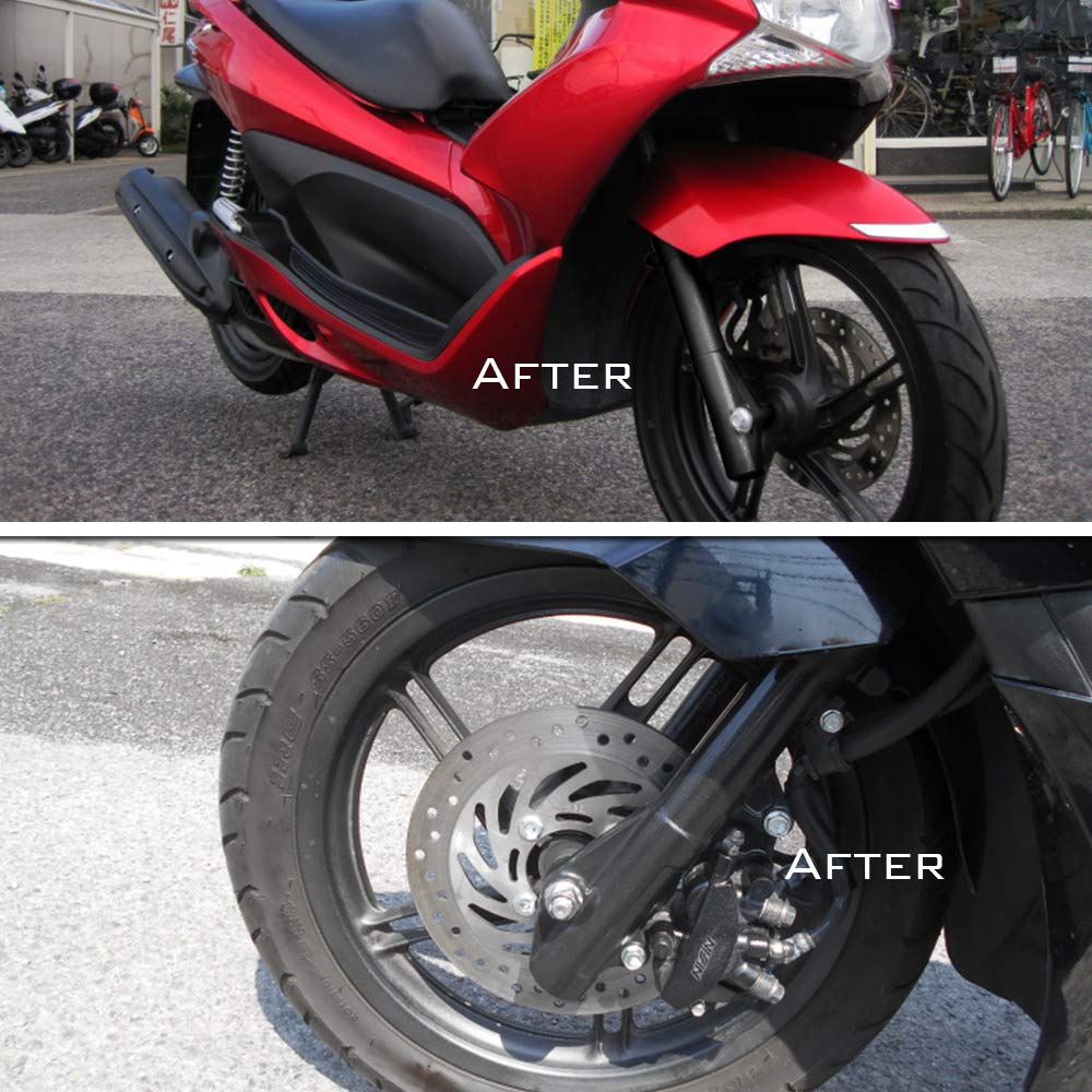 Tokutoyo Compatible with Honda PCX125 PCX150 Genuine Type Front Fork Black (Tokutoyo) JF28/JF56 KF12/KF18