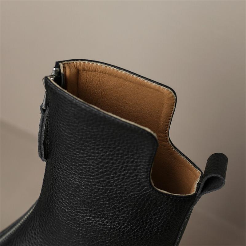 Fashion Brand Design 2025 New Women's Short Boots Walking Show Wedding Bride Size 33-42 Fashion Black Brown High Heels Woman Shoes