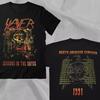 SLAYER BAND SEASONS IN THE ABYSS 1991 TOUR NORTH AMERICAN CAMPAIGN 2 Sided Tee