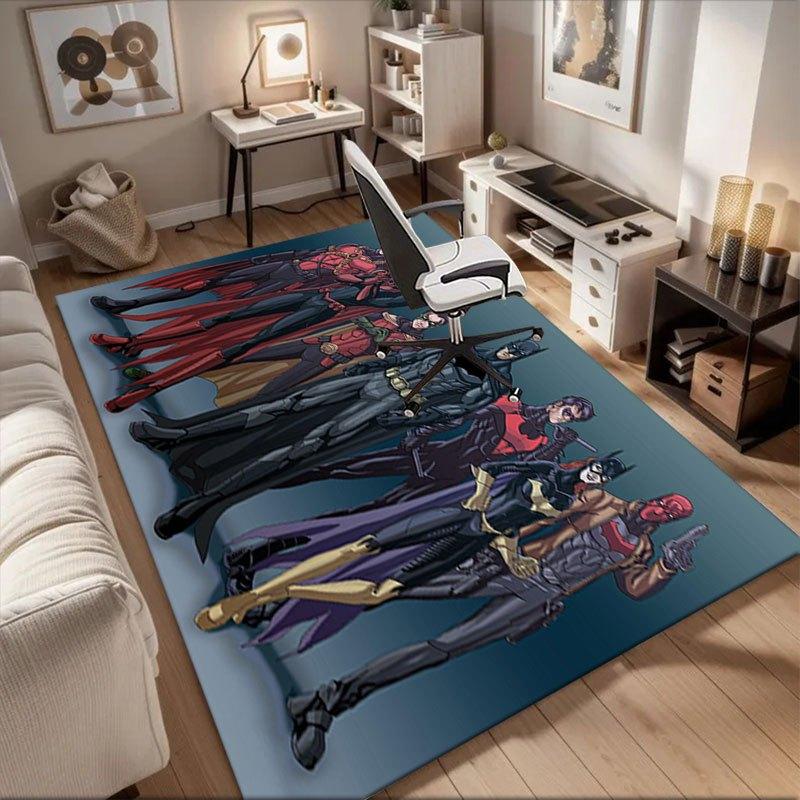 Batman and Batgirl Group Art Print PosterOffice Mat Home Decor Gift For Halloween & Christmas LC36 60cm by 90cm