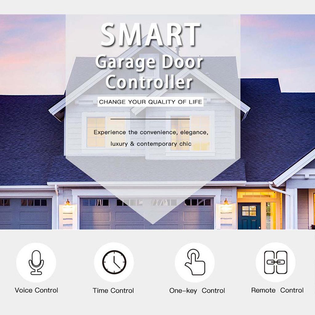 Deschizător de ușă inteligent Comutatoare WiFi Controler ușă de garaj Aplicație Telecomandă Kit motor ușă de garaj Controller Ușor de utilizat