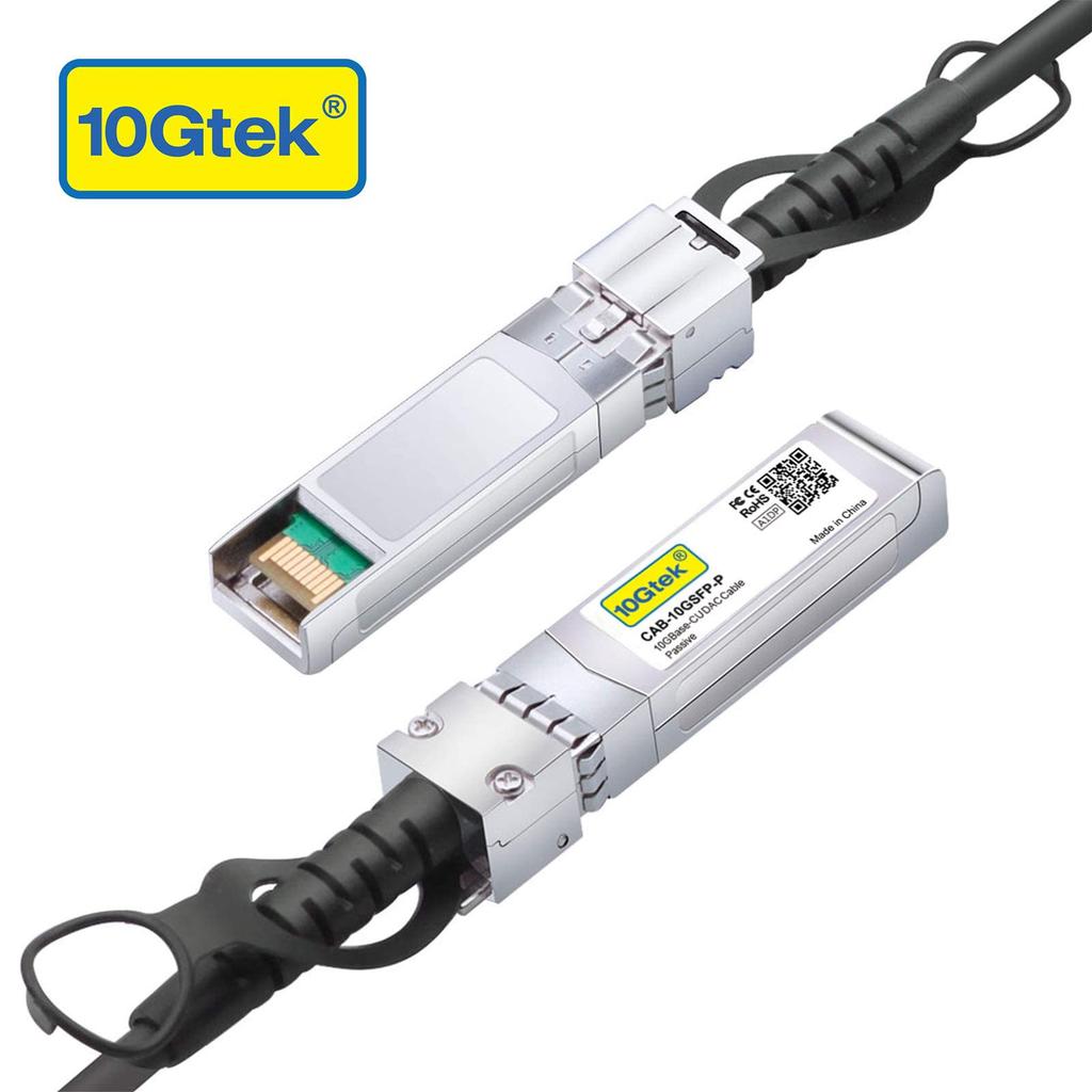 10Gtek 10G SFP+ Cable, SFP+ DAC Twinax Cable, Allied-Telesis AT-SP10TW2, Meraki, Ubiquiti UniFi, Mikrotik, Fortinet, Netgear, Arista, D-Link, Supermic