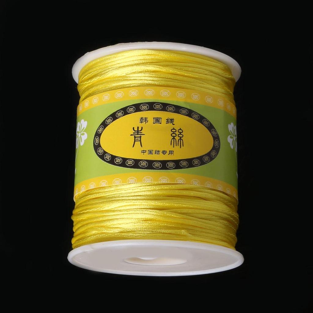 70Meter Korean Silk Cord Thread Knot China Bow Beading Bracelet Braided DIY Jewelry