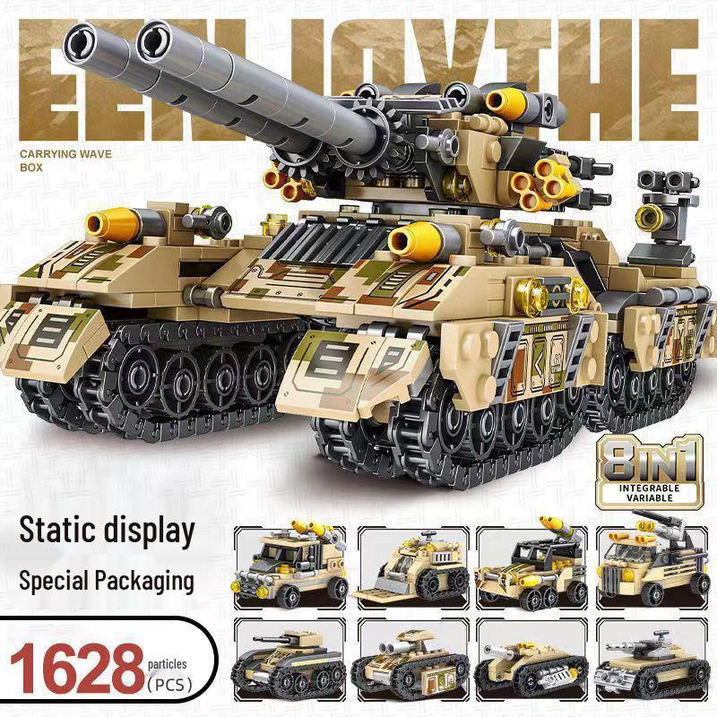 Military Mecha Aircraft Carrier & Space Rocket Building Blocks for Kids - Educational Assembly Toy