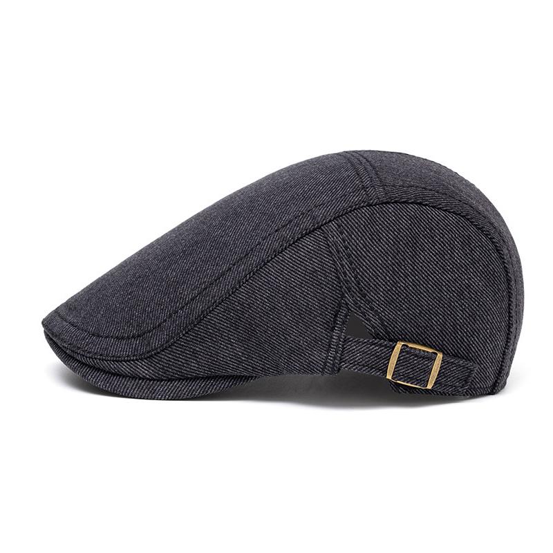 Men's Cotton Beret British Vintage Cap Peaked Cap Paintwork Cap British Newsboy Cap