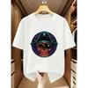 European Size Plus Size Men'S T-Shirt  Pirate Skull Print Round Neck Short Sleeve T-Shirt Comfortable Casual Short-Sleeved T-Shirt In Summer