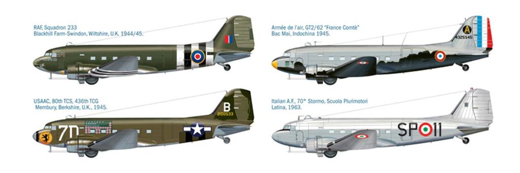 Platz Italeri British Military Aircraft Dakota Plastic Model IT1338 1/72 WW.II Mk.III (Airplane)