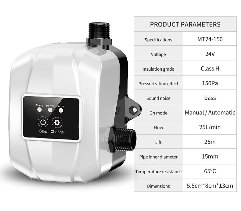 24V DC Automatic Solar Booster Pump for Shower and Water Heater