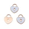 Charms Heart Enamel Pendants Wedding Jewelry Findings QC066