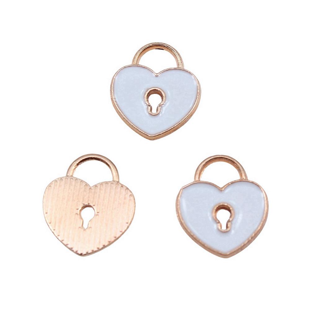 Charms Heart Enamel Pendants Wedding Jewelry Findings QC066