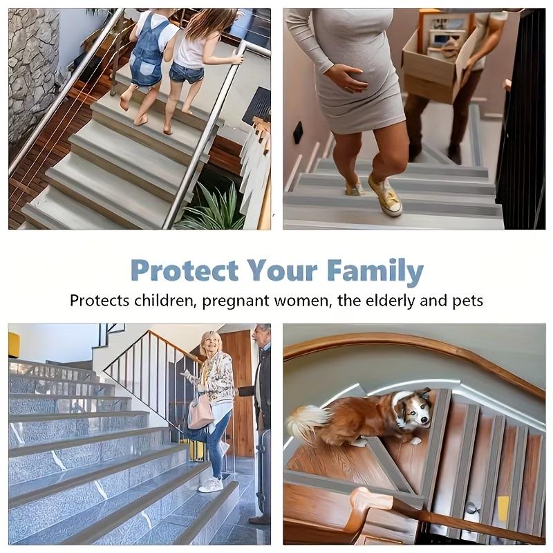 Self Adhesive Anti Slip Safety Stair Tread - Widened Indoor Stair Sticker, Suitable for Household Use, Textured Anti Slip Design
