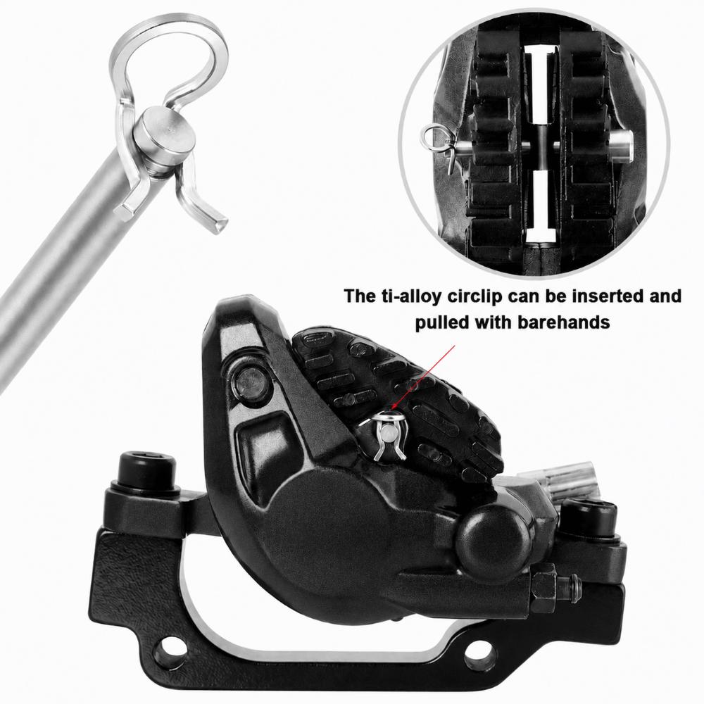 2 Sets Titanium Alloy Brake Pad Bolts 31mm Length Brake Caliper Screws  for Road Bicycle серебряный