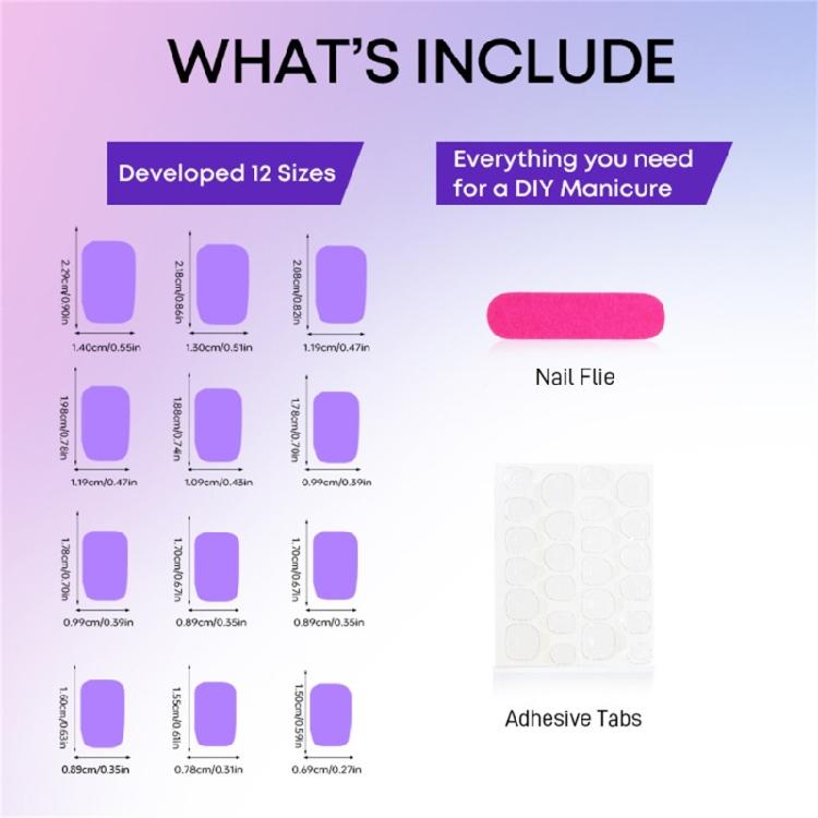 Square Nail Tips Black Fake Nail Glues On Nail Stick On Nail Press On Nail Artificial False Nail for Womens and Girls