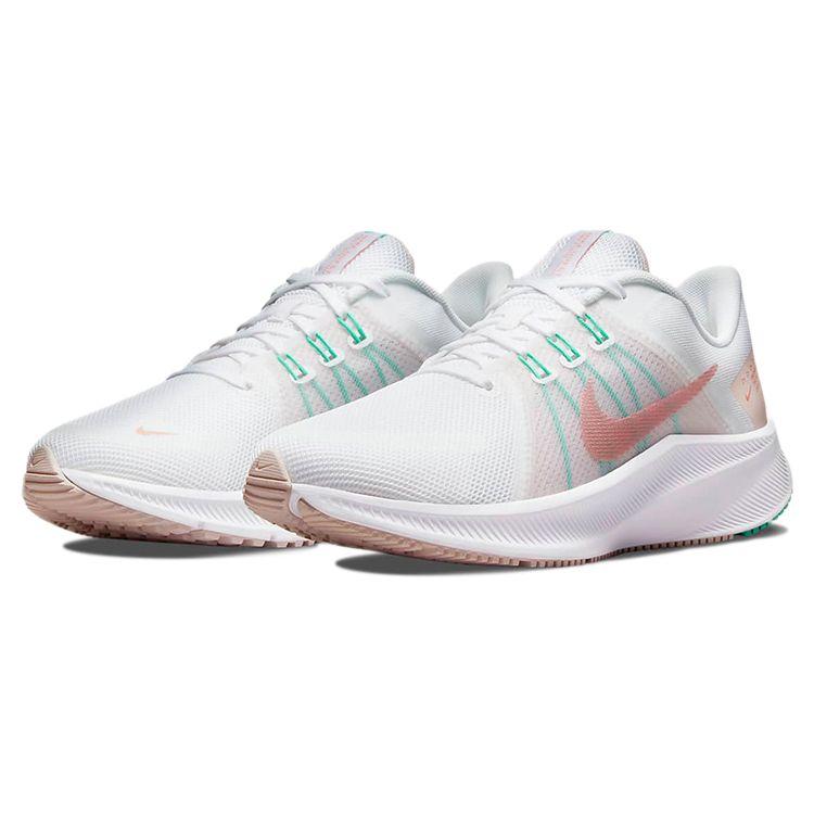 Nike Quest 4 White Pink Women Sneakers Menta Light-Soft-Pink Pink-Glaze DA1106-105