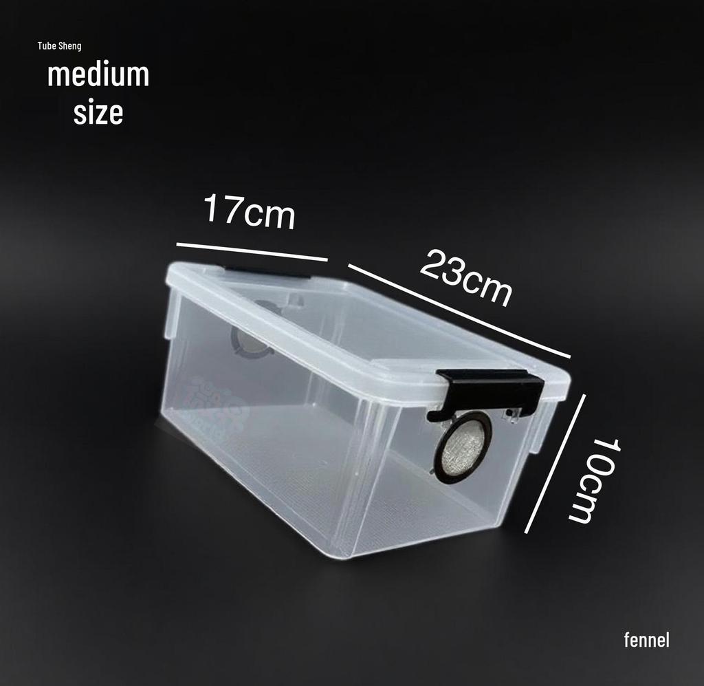 Reptile & Amphibian Breeding Box: Breathable Terrarium for Cockroaches, Geckos, Frogs, Scorpions, and Exotic Pets