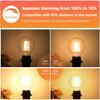 G25 LED Edison Dimmable Globe Light Bulbs 100W Equivalent 1200LM 2700K Soft Warm White LED Vanity Light 8W E26 Medium Base Vintage Filament Bulbs for
