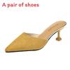 Oneword Flat Sandals For Women With Velvet Upper And Pointed Toe For Summer Casual Wear