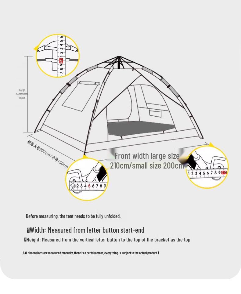 Automatisches Outdoor-Campingzelt: Insektensicher und Sonnenschutz