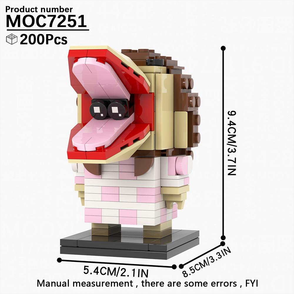 MOOXI Bricks Set Adult Toys For Children Building Blocks Model Kit For Adults MOC Block Assembling Horror Movies BrickHeadz Gift