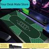 Texas Hold Em Poker Design Large Mouse Pad Desk Mat Card Game Mat NonSlip Durable Stitched Edge Desk Accessories Poker Mat Rug
